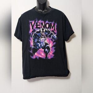 Men's Marvel Venom Graphic Black T-Shirt Size XL
